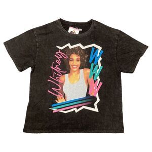 Official Merchandise Ladies Soft Short Sleeve Licensed Band Tee - Whitney/Black